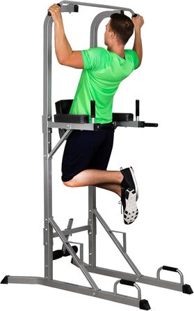 ScSPORTS® Power Tower - турнік, бруси для віджимань, турнік для підтягувань, до 120 кг. Багатофункціональний силовий тренажер для дому