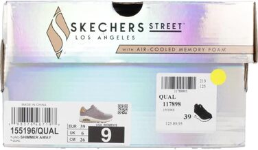 Кросівки жіночі Skechers UNO Shimmer Away фіолетові, 42 EU - оригінальні кежуал снікери