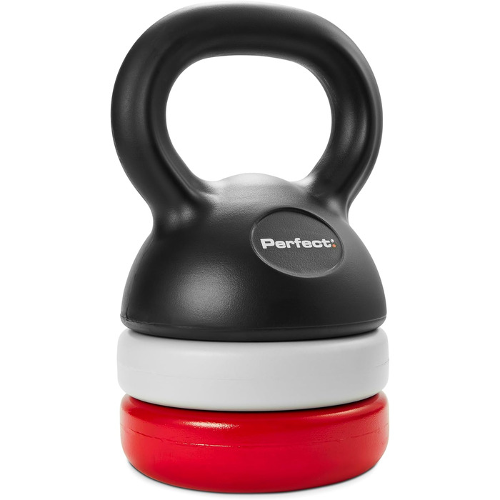 Регульований гантель-гиря Perfect Adjustable Kettlebell для фітнесу, 7 ваг, 26x14 см, багато кольорів
