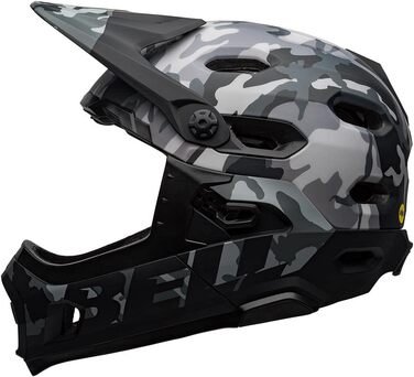 Велошолом BELL Super DH MIPS, розмір S (52-56 см), чорний камуфляж, матовий/глянцевий