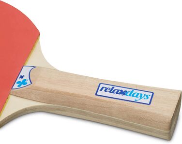 Набір для настільного тенісу Relaxdays: 2 ракетки, 3 м'ячі, сітка, блакитний