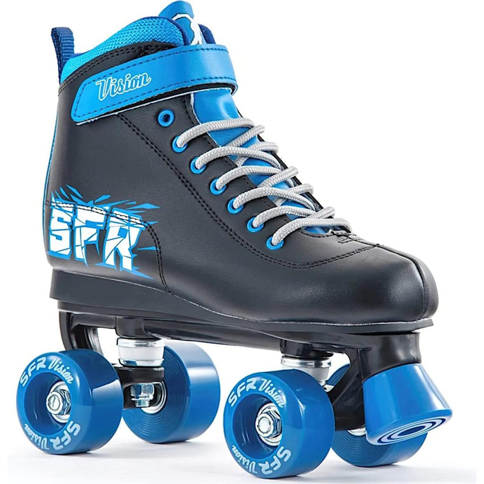 Роликові ковзани SFR Vision II Quad, чорно-синій колір, розмір EU 39.5
