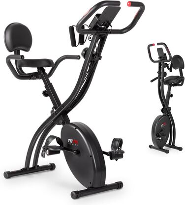 Складаний велотренажер FITFIU Fitness BEST-320 з сидінням, спинкою, еспандерами, 8-рівневим опором, пульсометром, маховик 8 кг, до 120 кг