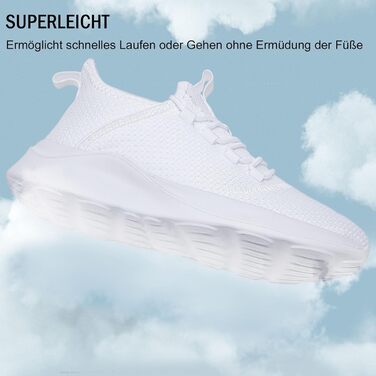 Кросівки для чоловіків AZSDXS: білі спортивні кросівки для бігу, тренувань та занять у залі (43 EU)