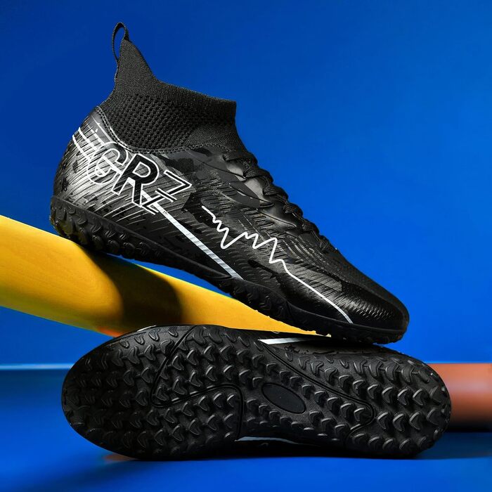 Футбольні черевики для чоловіків та жінок, зала, дитячі, тренувальні, унісекс (37 EU, 033 Tf Black)