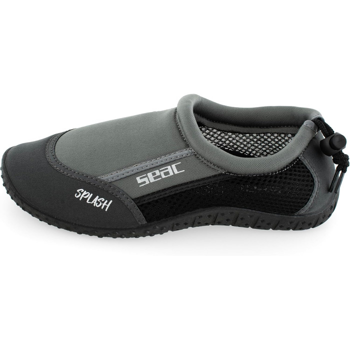 SEAC Splash: Шкарпетки для плавання та відпочинку на морі, пляжі та басейні (для дорослих та дітей), швидко сохнуть, сірі та чорні, 43 EU