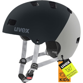 Велосипедний шолом uvex kid 3 cc для дітей, чорний, 51-55 см, регулювання розміру, оптимальна вентиляція