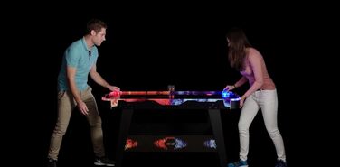 Airhockey Carromco Fire & Ice: Ігровий стіл з LED-підсвічуванням та електронним підрахунком очок