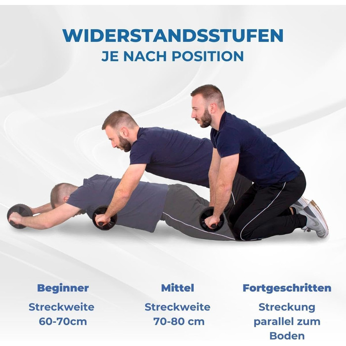 Ролер для пресу Mobiclinic з матом: комплекс для тренування пресу, до 150 кг, для дому