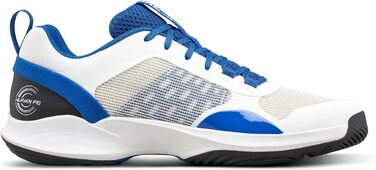 Взуття для падел-тенісу Wilson Hurakn Pro V2 для чоловіків (44 EU, X-широкий, білий, блакитний, чорний)