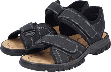 Чоловічі сандалії Rieker, розмір 42 EU, чорного кольору