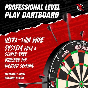 Дарцборд Ruthless Marksman Sisal Professional DB072 для сталевих дротиків