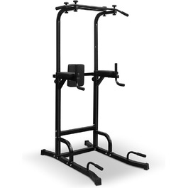 GYMFLEX Станція для віджимань Dip Station, багатофункціональний турнік для дому, фітнес-обладнання для калістеніки та силових тренувань, регульована висота (154-207 см)