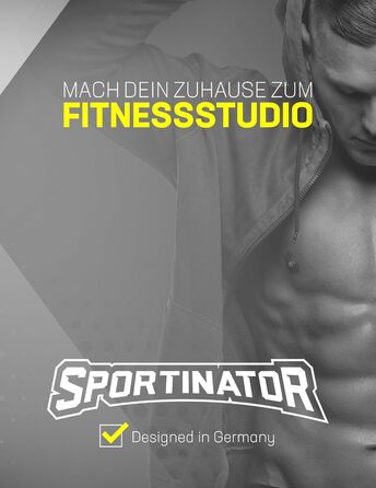 SPORTINATOR® міцні упори для віджимань з м'якими накладками, 2 шт, анатомічні упори для захисту зап'ясть, протиковзкі, для тренування рук, плечей і грудей, сірі