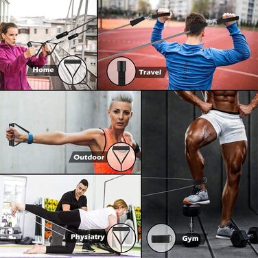 Набір еластичних стрічок VEICK для фітнесу та калістеніки, 150LBS (градієнт сірого)