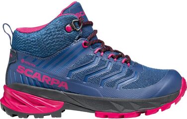 Дитячі трекінгові черевики Scarpa Kinder Rush Mid GTX (28 EU, Blue Fuxia)