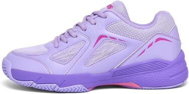 Жіночі тенісні кросівки P601, неслизькі, з амортизацією, стабілізуючі, дихаючі, біло-лілові (37.5 EU, лавандовий ліловий)
