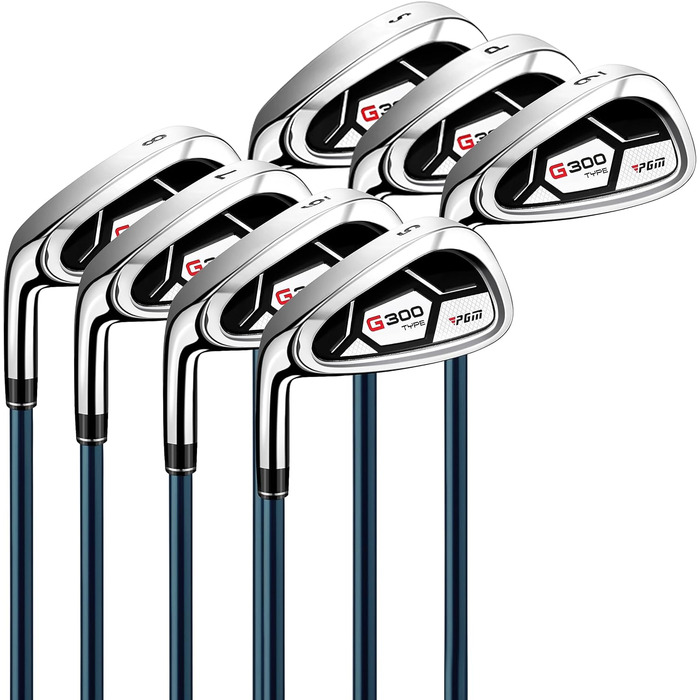 Набір гольф-клубу PGM для чоловіків – 9/12-ти частинний, драйвер Titan #1, міцні залізо, прощаючий паттер, для правшів та лівшів (12 гольф-клубу, графіт)