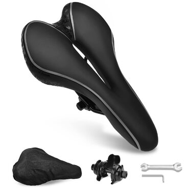 Зручний чоловічий велосипедний сідло з гелевим наповнювачем, MTB сідло для чоловіків та жінок, велосипедні сідла, порожнисте сідло для шосе, аксесуари для гірського велосипеда (стиль D)