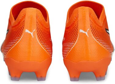 Жіночі футбольні бутси PUMA Ultra Match FG/AG, розмір 39 EU, Ultra Orange/Puma White/Blue Glimmer