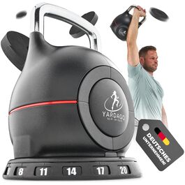 Кетлбел зміннісна Flexi-Kettlebell 2-20 кг для силових тренувань, CrossFit та загальної фізичної підготовки. Компактний, регульований, для домашнього тренажерного залу, Пілатесу, тренувань всього тіла. Набір кулькових гантелей.