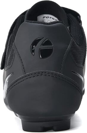 Велосипедні шкарпетки для жінок, шосейні велотуфлі з шипами, сумісні з Peloton SPD ARC Look Delta, унісекс велотуфлі для занять на велотренажері та на відкритому повітрі (37 EU, Чорний)