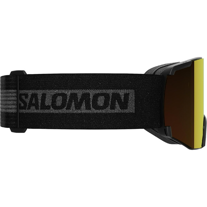 Унісекс лижна маска Salomon S/View, чорна, розширене поле зору, антифог, для сноуборду та гірськолижного спорту
