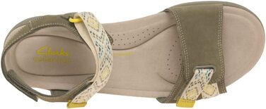 Sandali sportivi Clarks Amanda Sprint da donna (38 EU, velluto verde oliva)