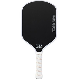 Професійна ракетка для піклболу PIBA Sports PRO, T700 карбон, 16 мм стільникова структура, шорстка поверхня для топ-спіну, подовжена ручка, легка та точна, для досвідчених і професіоналів