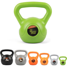 Гиря Phoenix Fitness вінілова для силових і кардіо тренувань, домашній і професійний фітнес, тренувальний інвентар