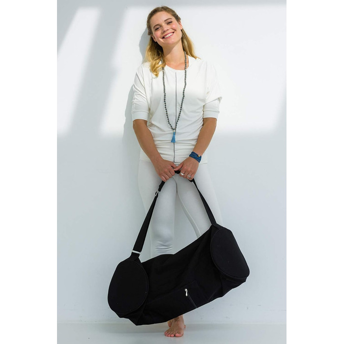 Сумка для йоги Yogistar Yogibag Basic з блискавкою, велика, бавовна, 80 см, біла