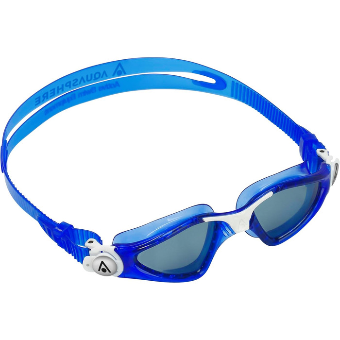 Дитячі окуляри для плавання Aquasphere Kayenne JR з УФ-захистом, силіконовим ущільненням, антифогом та захистом від протікань, для хлопчиків і дівчат від 6 років, синьо-білі, універсальний розмір