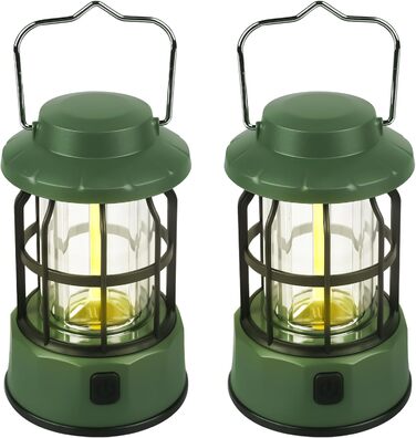 LED кемпінговий ліхтар 2 шт. - портативний, регульований, 3 режими, водонепроникний (IPX4), для риболовлі, туризму, надзвичайних ситуацій