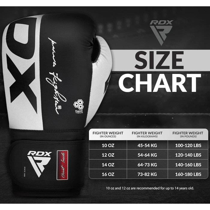 Боксерські рукавички RDX Maya-Hide для спарингу, кікбоксингу та тренувань, 8, 10, 12, 14, 16 oz