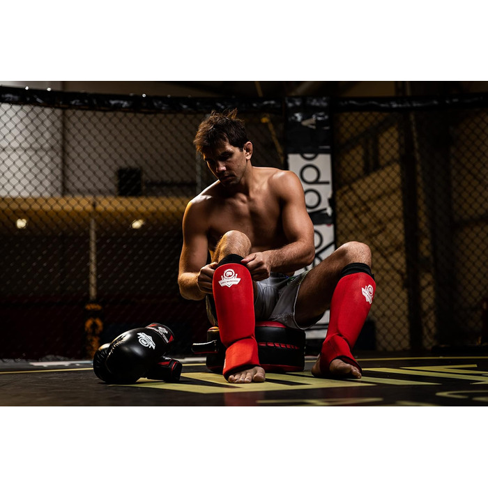 Захист гомілки DBX Bushido Sport Flexibler XL, синій – для тайського боксу, MMA та кікбоксингу, ідеальна посадка