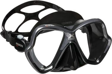 Маска для дайвінгу Mares X-Vision, універсальна, чорна