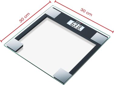 Скляні ваги Korona GABRIELA 150 кг, LCD, автоотключення, батарейки