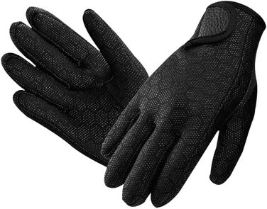 IPENNY Рукавички для дайвінгу з неопрену, 1.5/3 мм, чорні, L - терморукавички для дайвінгу, серфінгу, плавання, каякінгу