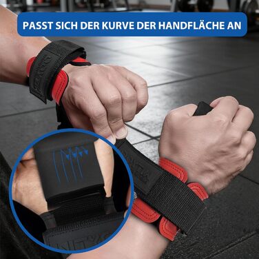 Допоміжні петлі для тяги, петлі для важкої атлетики, петлі для пауерліфтингу, для чоловіків та жінок, фітнес-аксесуар для силових тренувань, тяга, пауерліфтинг, кросфіт, червоний