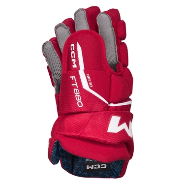 Хокейні рукавички CCM JetSpeed FT880 SR (15''/38см, червоні/білі)