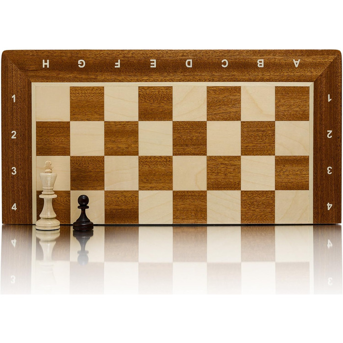 Професійний шаховий набір Master Of Chess №3, дерев'яна інкрустована дошка 35 см, фігури Стаунтон, для турнірів