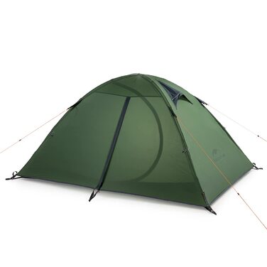 Намет Naturehike Ultraleicht 1-2 особи, водонепроникний, для кемпінгу, трекінгу, лісу - 2 особи, зелений