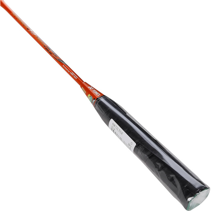 Бадмінтонна ракетка YONEX Nanoray 72, легка, 5U G4, ізометрична, неонова помаранчева, нанометричний карбон, X-FULLERENE, Aero + коробчаста рама, Solid Feel Core, інтегроване T-з'єднання, розроблена в Китаї