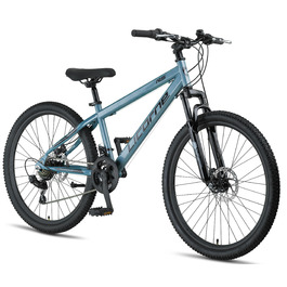 Гірський велосипед Licorne Bike Thunder Premium з дисковими гальмами, 26 дюймів, Aquamarine — універсальний для дітей та дорослих