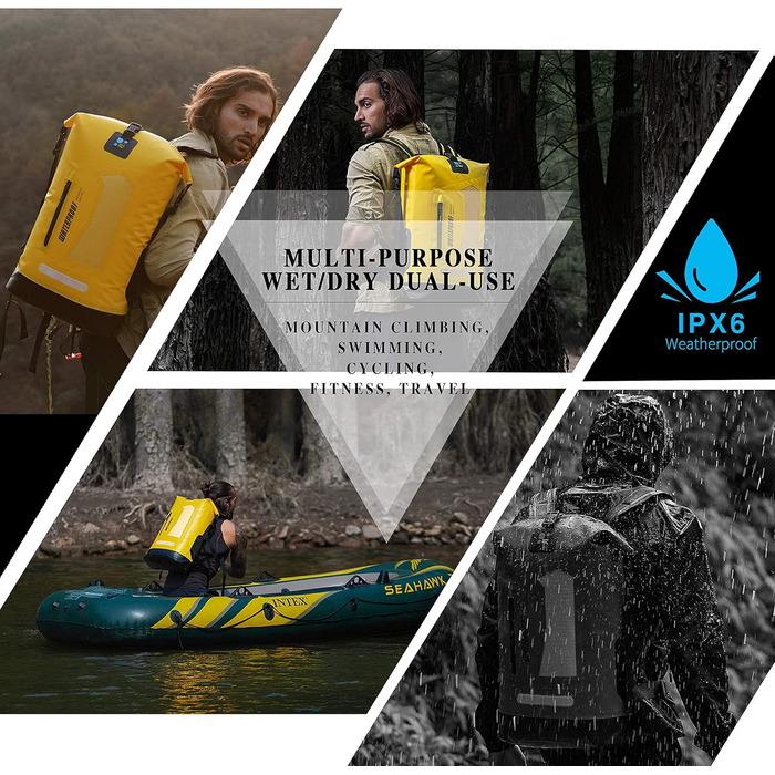 Водонепроникний рюкзак Dry Bag IDRYBAG 20/30/40L: для каякінгу, подорожей, риболовлі