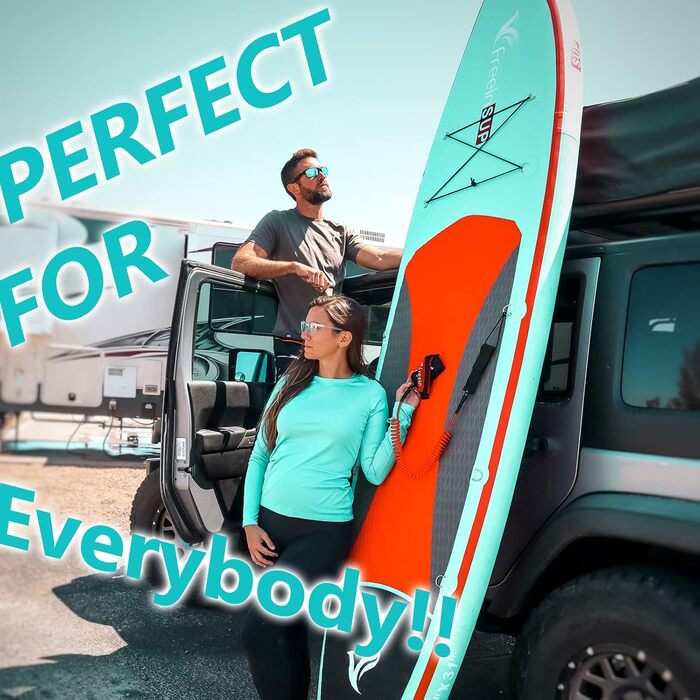 Надувний SUP Борд Freein з каяком, SUP дошка для дорослих 10'6 (305x84x15см), аксесуари для SUP, насос, адаптер, весло
