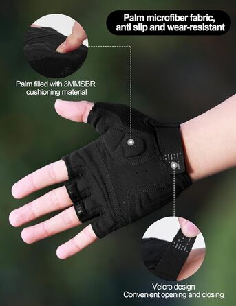 Велоперчатки INBIKE короткі, дихаючі для MTB, літні, 5 кольорів IHC219