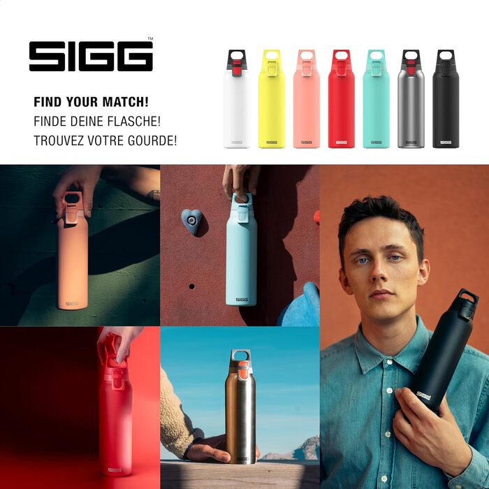 Термос пляшка SIGG Hot & Cold One 0,55 л з ситечком для чаю, нержавіюча сталь 18/8, герметична, BPA-free, червона