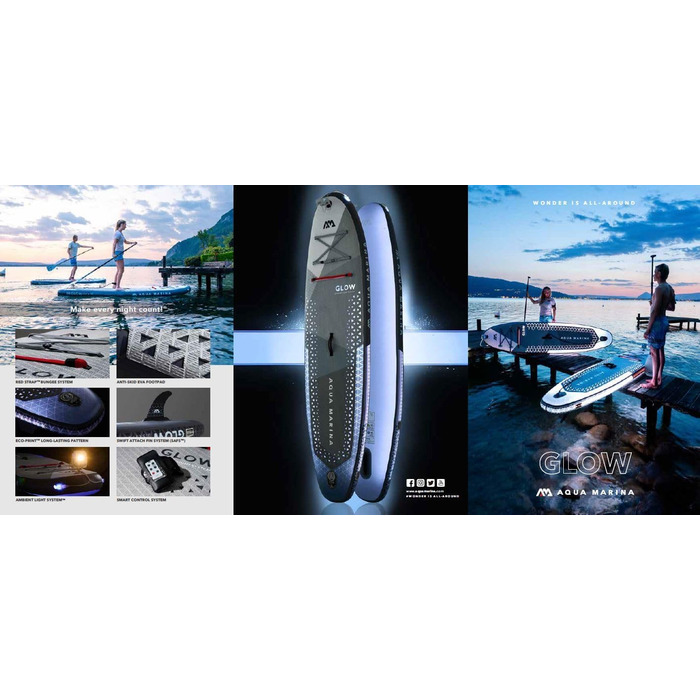 Надувна SUP-дошка AM Aqua Marina Glow 3 м для плавання