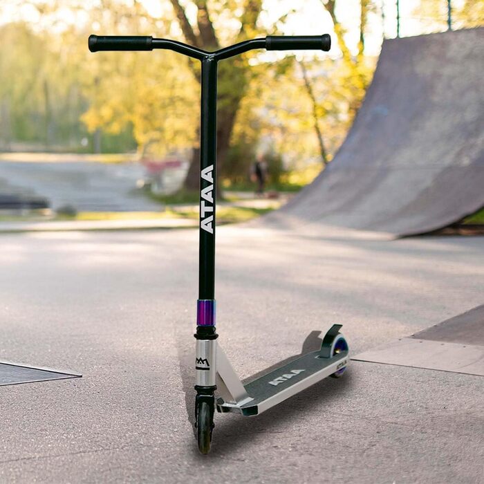 Трюковий самокат Freestyle Arkano для міста, 360° обертань, підлітків та дорослих, сріблястий
